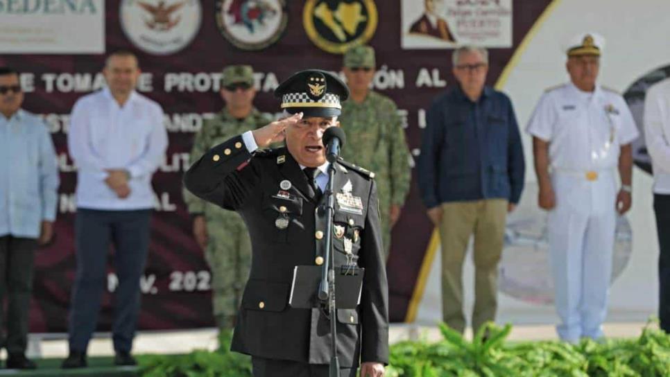 Jorge Martínez Medina rinde protesta como nuevo coordinador de la Guardia Nacional en Sinaloa