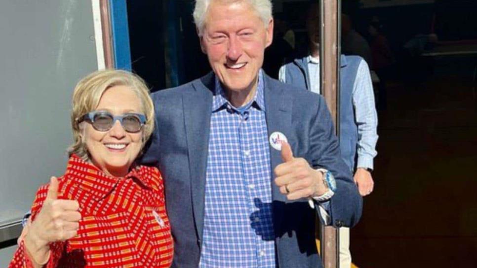 Bill y Hillary Clinton ya emitieron su voto ¿Pero para quien fue?