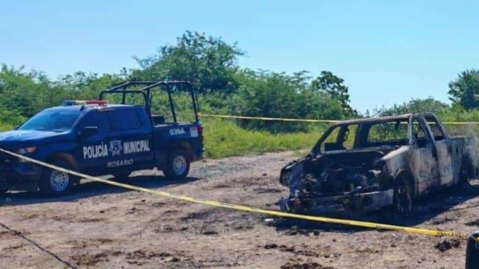 Localizan un cuerpo y una camioneta calcinados en la Sierra de Rosario tras enfrentamientos