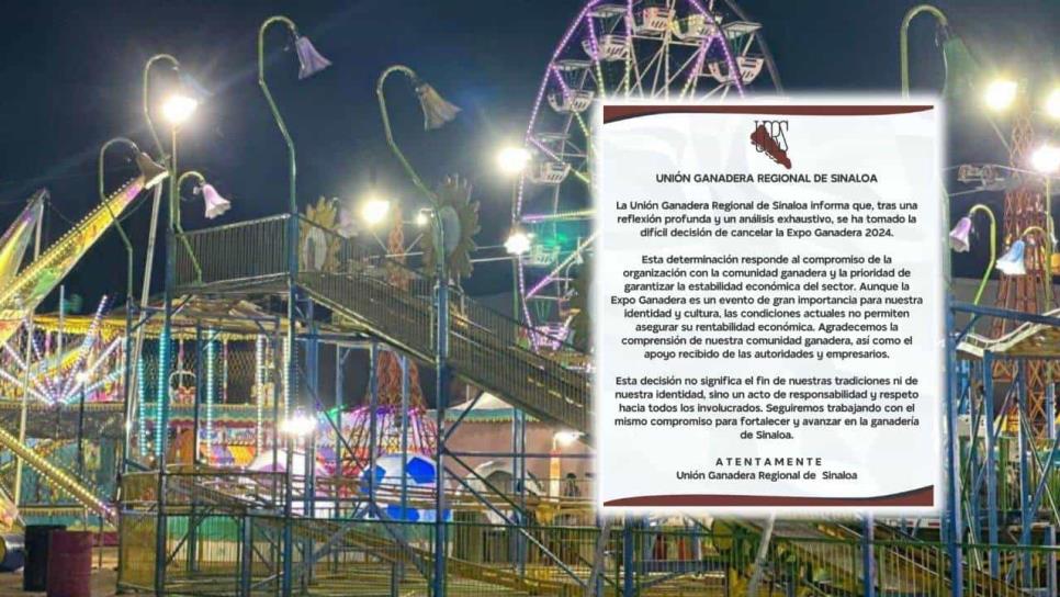 Se cancela la Feria Ganadera Culiacán 2024