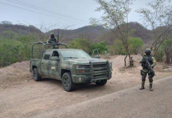 Fuerte movilización militar provoca reporte de enfrentamiento en La Palma, sindicatura de El Salado