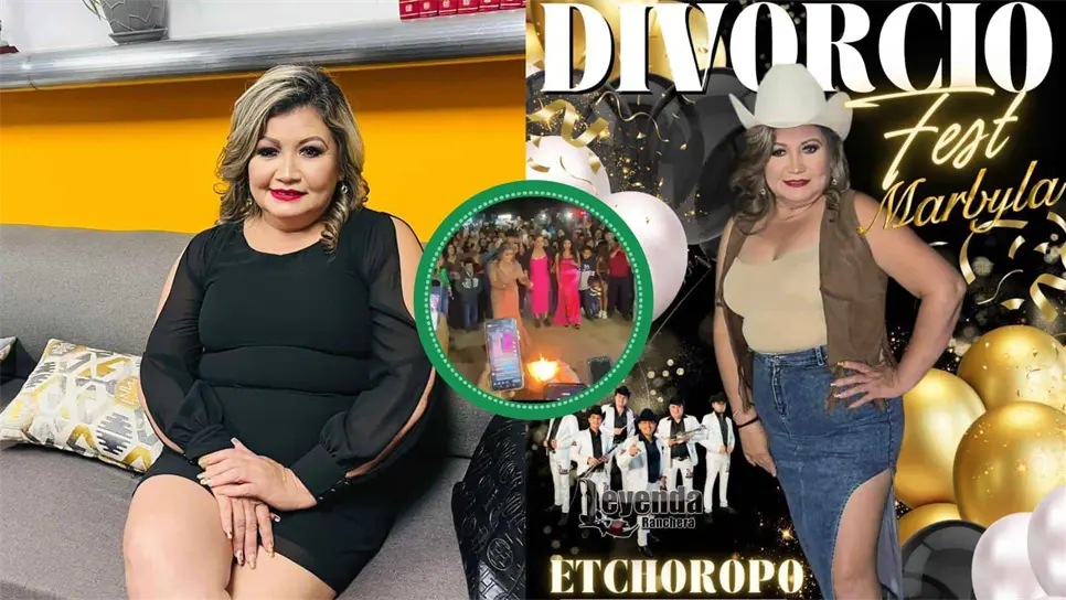 FOTO: Mujer de Sonora quema su vestido en Divorcio Fest.