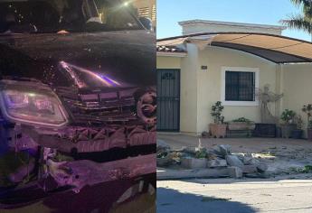 Hombre conducía ebrio y a exceso de velocidad y se impacta en Los Mochis