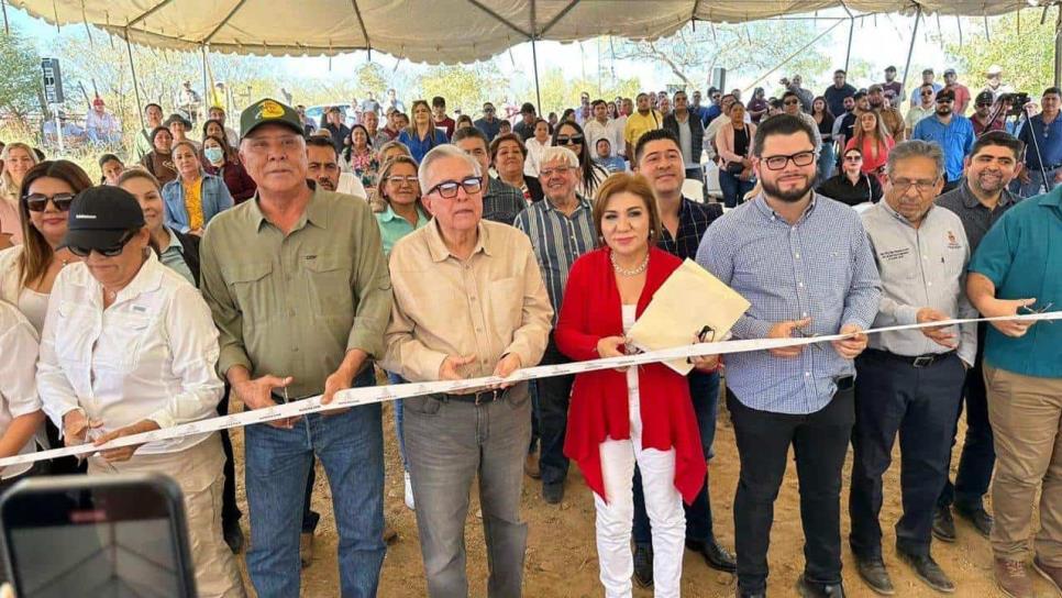 ¡Compromiso cumplido! Rocha Moya entrega represa en Chinobampo, El Fuerte