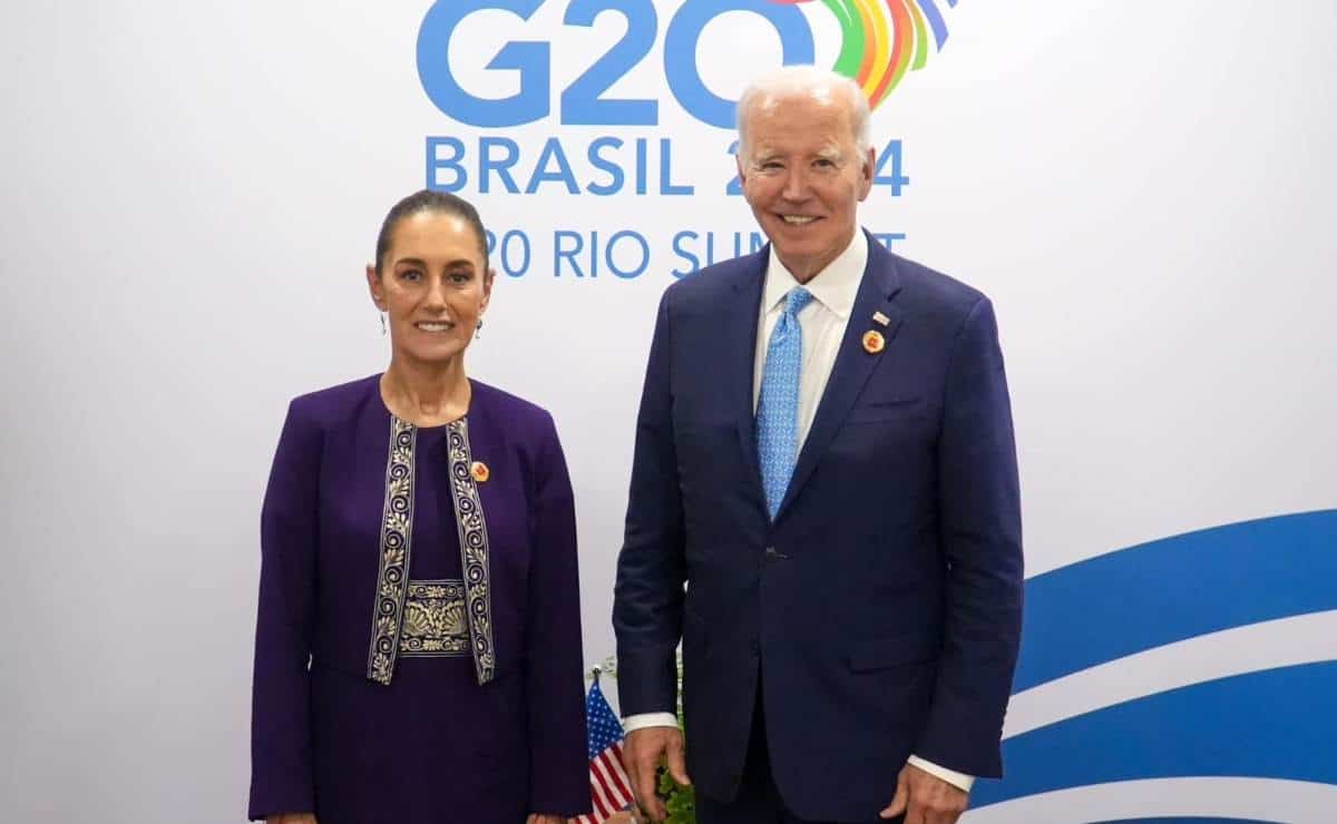 Claudia Sheinbaum y Joe Biden se reúnen en paralelo a la Cumbre de Líderes G20 en Brasil