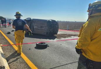 Muere maestra de Los Mochis tras volcadura en La Costerita en Culiacán