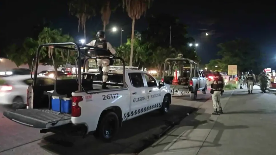 El operativo en la zona.