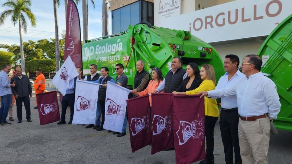 Ahome estrena camiones de última generación para mejorar la recolección de basura