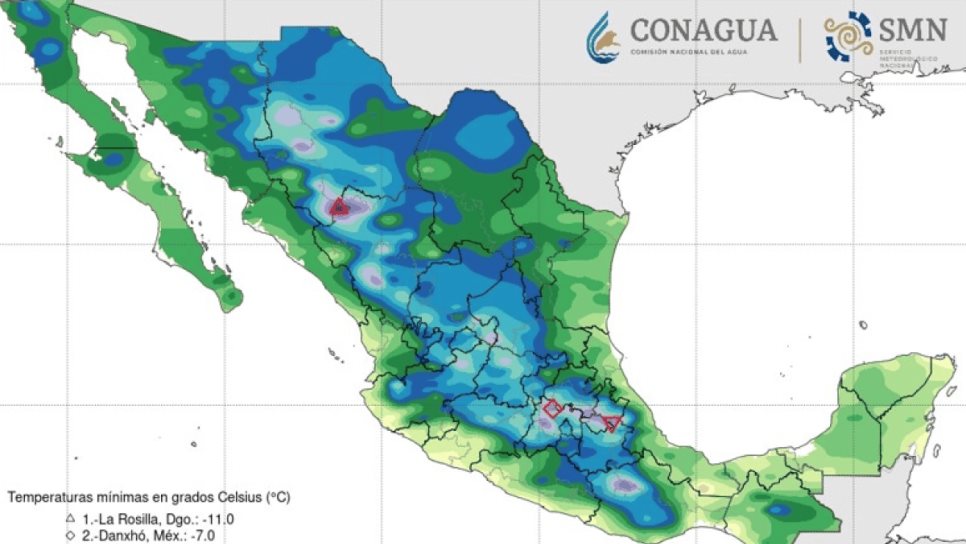 Se espera ambiente gélido en zonas serranas del noroeste de México