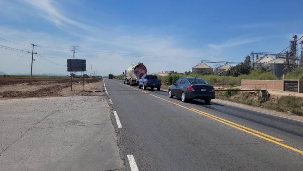 Ahome: Obras Públicas atribuye accidentes en la Lateral 18 al mal uso de la vía