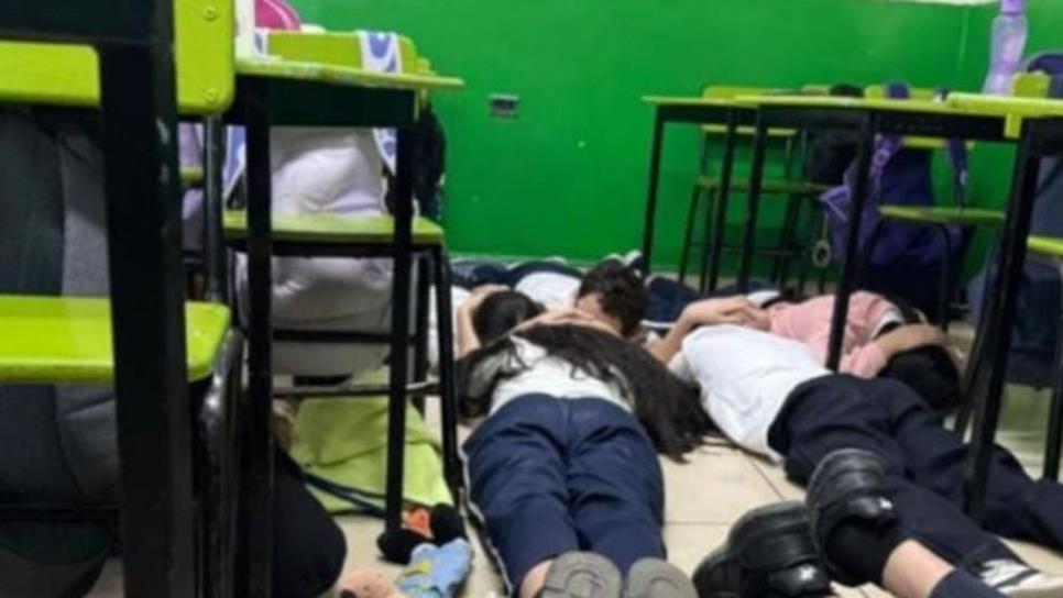 Balacera generó pánico en una escuela del fraccionamiento Stanza Torralba, en Culiacán