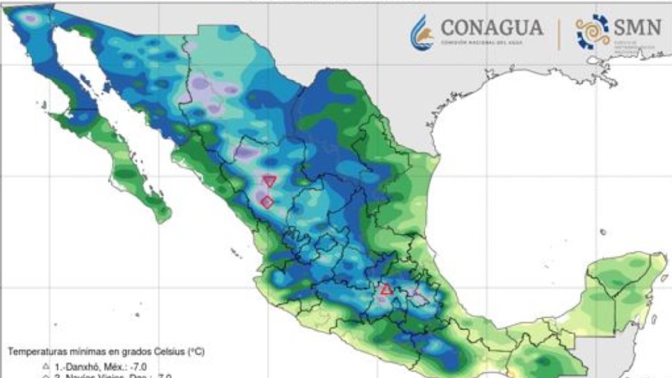 Se acerca un nuevo frente frío a la frontera norte de México