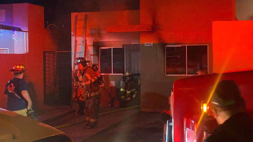 Se incendia una vivienda en Los Mochis tras registrarse un cortocircuito