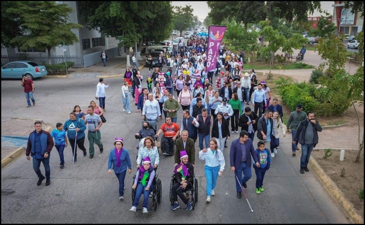 Caminata “Amigos de la Discapacidad” marca el Día Mundial de la Inclusión en Ahome