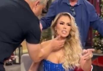 Ninel Conde se le cae el café por culpa de su maquillista, ¿Cómo reaccionó?