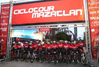 Con más de mil 200 ciclistas de Mexico y Estados Unidos, arranca el ciclotour Mazatlán 2024