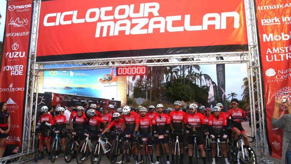 Con más de mil 200 ciclistas de Mexico y Estados Unidos, arranca el ciclotour Mazatlán 2024