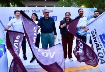 Rubén Rocha Moya participa en la Carrera de la Salud 2024