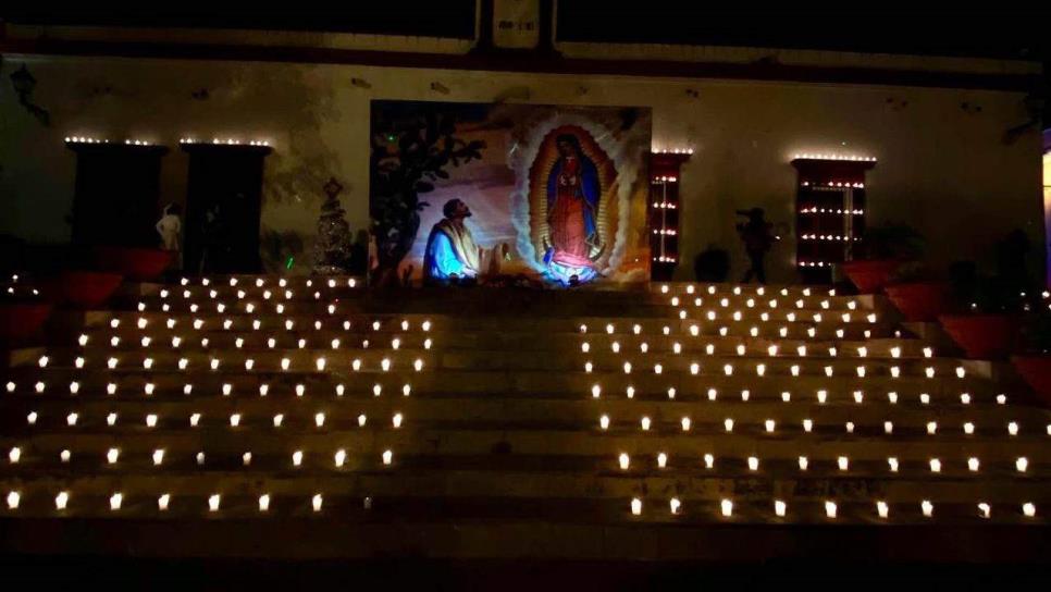 En honor a la Virgen de Guadalupe, Cosalá ilumina sus calles en la Fiesta de las Velas