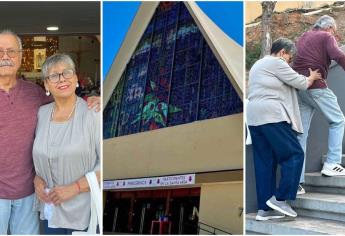 De la mano, con fe y devoción en el día de la Virgen, Santiago y Cristina caminan hacia La Lomita en Culiacán