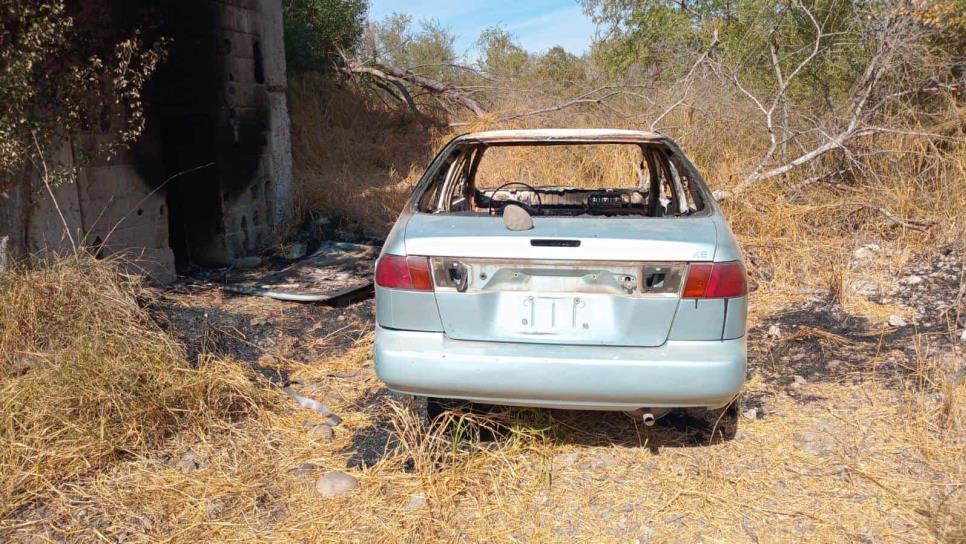 Hallan a hombre calcinado adentro de un carro en El Alto Bachigualato, Culiacán