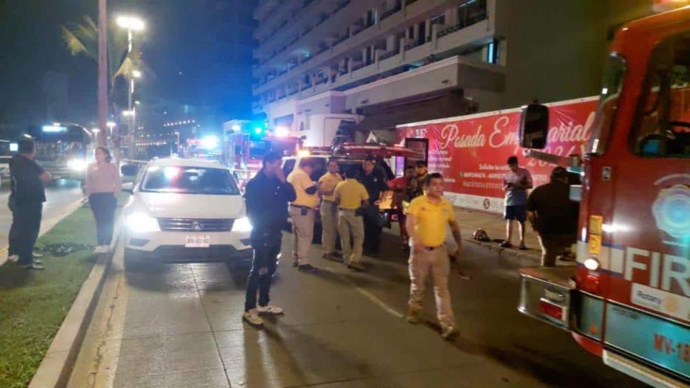 Se incendia un condominio en el Malecón de Mazatlán