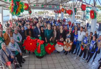 Clubes de la tercera edad exhiben piñatas en Topolobampo, Gerardo Vargas las compra todas