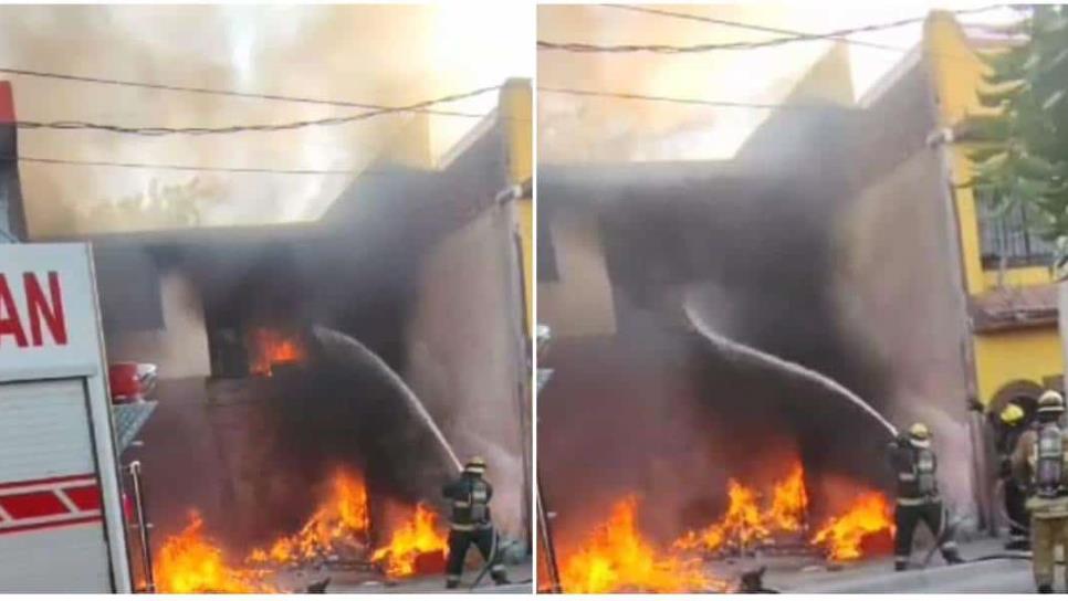 Se incendia una casa abandonada en la colonia Antonio Rosales en Culiacán