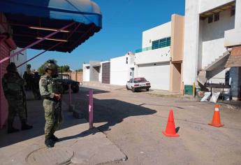 Ejército asegura domicilio en operativo en Villas del Río, en Culiacán