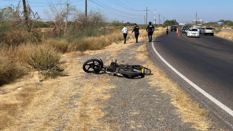 En vísperas de Nochebuena muere joven al accidentarse en su moto entre Guamúchil y Angostura