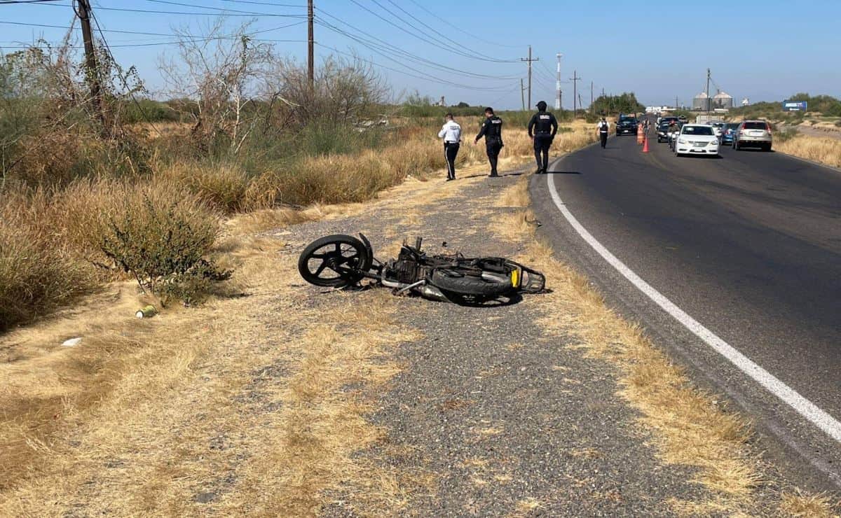 En vísperas de Nochebuena muere joven al accidentarse en su moto entre Guamúchil y Angostura