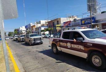 ¿Regreso a Los Mochis? Así se mira el convoy de Marinos, Guardia Nacional y Estatales por las calles