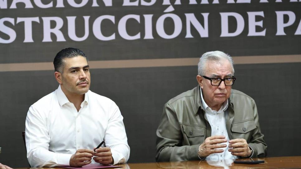 Rocha Moya y García Harfuch encabezan mesa de seguridad en Sinaloa