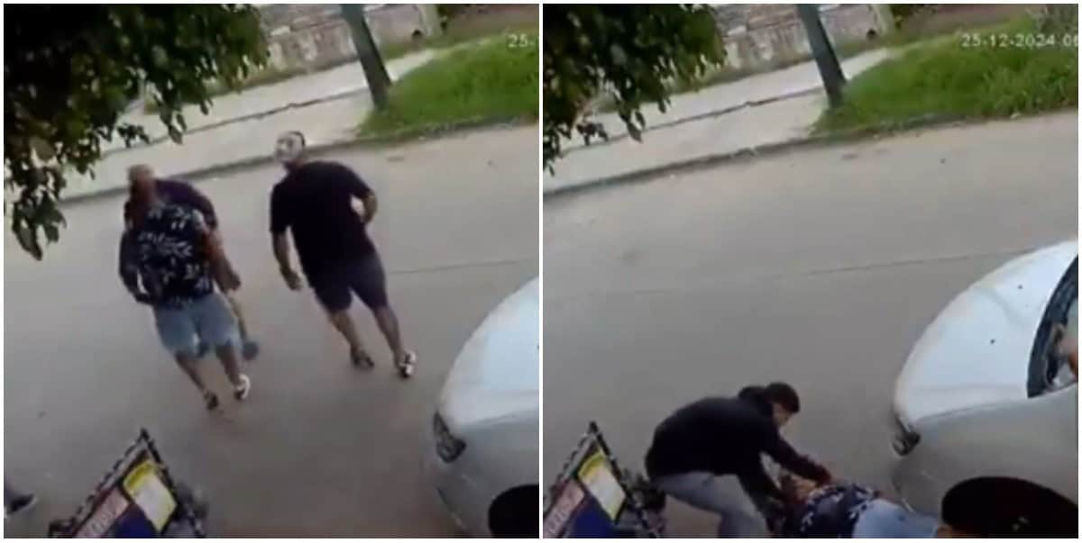 FOTO: Una cámara de videovigilancia grabó el incidente.