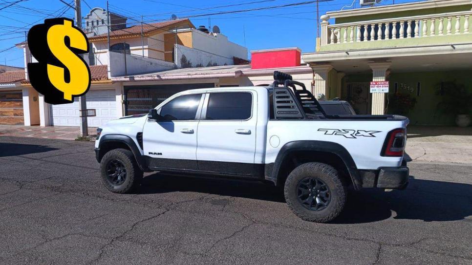 FGR asegura dos camionetas Dodge Ram TRX con valor de $5 millones tras cateo en Las Quintas, Culiacán