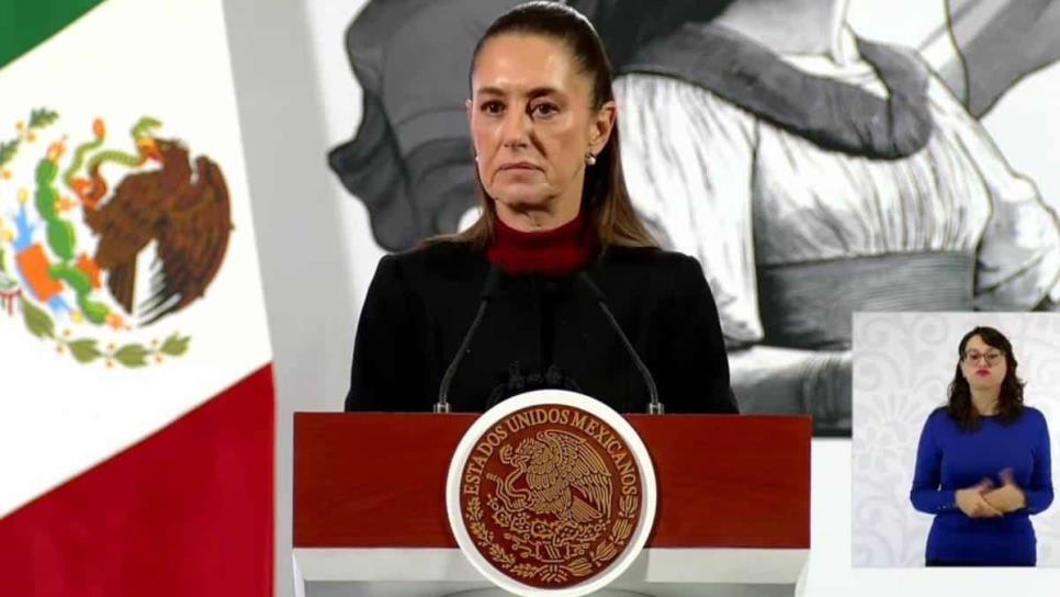 El 9 de enero se presentará un informe de Seguridad de Sinaloa: Claudia Sheinbaum