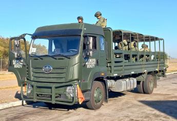 Arriban a Culiacán 300 soldados de infantería para reforzar la seguridad