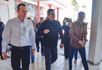 Óscar Rentería encabeza reunión de seguridad con alcaldes del norte de Sinaloa