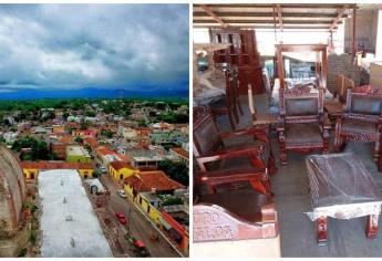 Este pueblo del sur de Sinaloa es conocido en el mundo por su fabricación de muebles estilo colonial