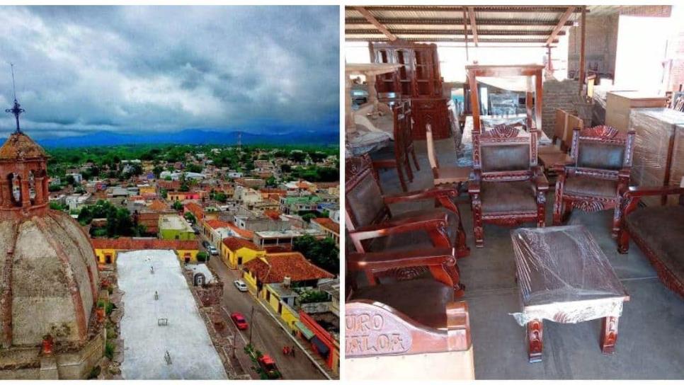 Este pueblo del sur de Sinaloa es conocido en el mundo por su fabricación de muebles estilo colonial