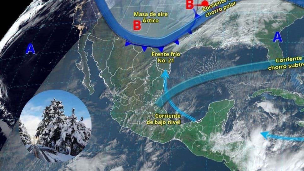 Frío, lluvias y nieve esta semana en Sinaloa: Pronóstico del clima del 6 al 9 de enero 2025