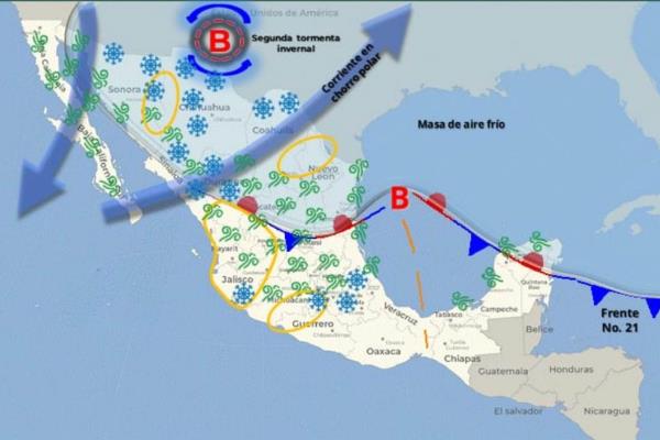 Pronostican heladas para Sinaloa con temperaturas de -15 a -10 °C