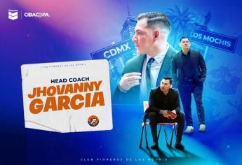 Pioneros de Los Mochis anuncia a Jhovanny García como nuevo head coach para campaña 2025