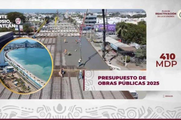 Un puente, un cárcamo y el relleno sanitario, las 3 obras prioritarias para Mazatlán este 2025