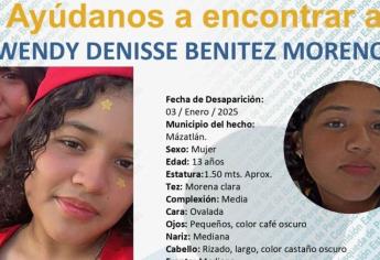 Desaparece Wendy Denisse de 13 años del fraccionamiento Los Magueyes en Mazatlán