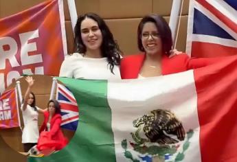 Gimnasta mexicana tira la bandera de México cuando su hermana recibía la nacionalidad británica  