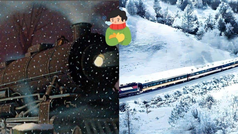 Comparan al Chepe Express con el Expreso Polar tras nevadas la sierra de Chihuahua | VIDEO