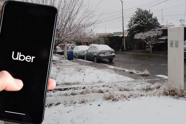 Intenso frío en Chihuahua provoca aumento en tarifas de Uber y otras plataformas