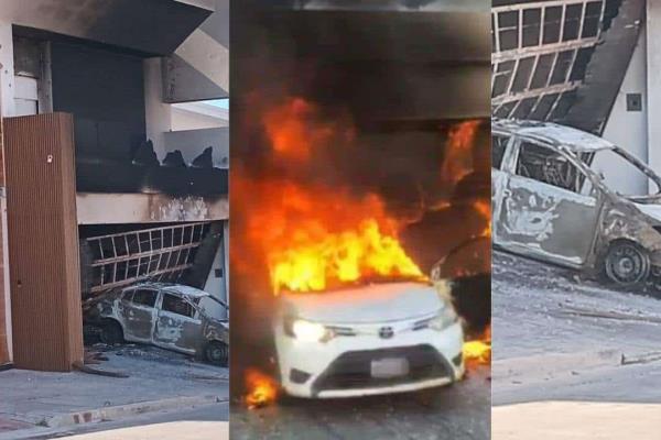 Disparan y prenden fuego a un domicilio en Colinas de San Miguel en Culiacán