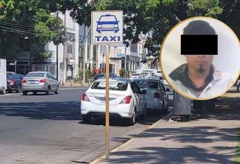 Detienen a hombre tras amenazar y asaltar a un taxista en Los Mochis